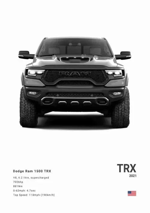 Plakat na płótnie Dodge Challenger SRT Hellcat Redeye – sportowy samochód do domu, biura i garażu | Na sprzedaż w Polsce.