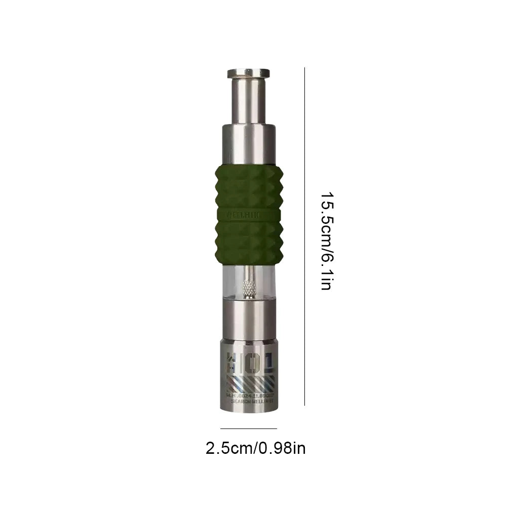 WELLHIKE Stainless Steel Manual Pepper Mill – Outdoor Camping Spice Grinder