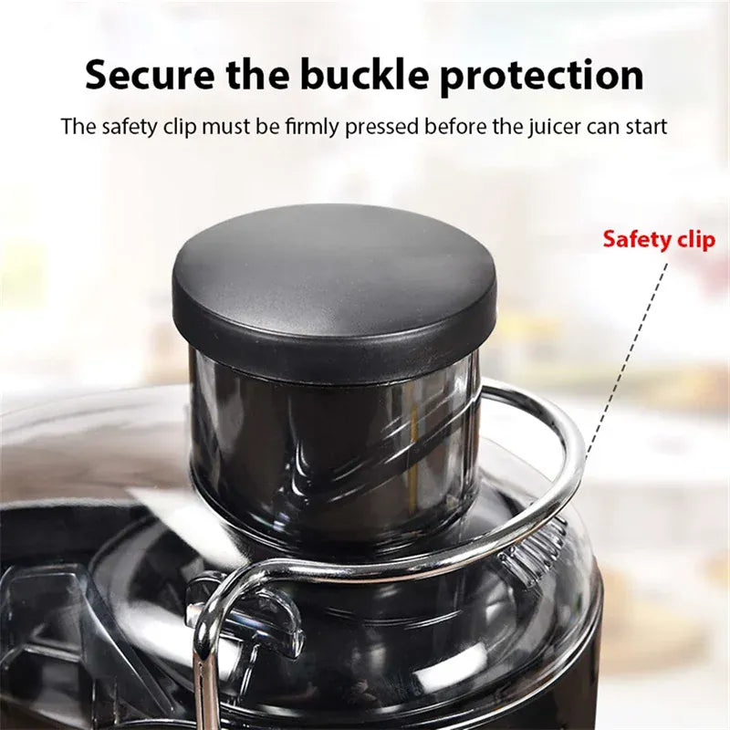 Wyciskarka elektryczna 400 W ze stali nierdzewnej | 2-biegowa wyciskarka do soków z owoców i warzyw
