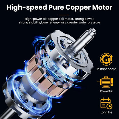 Pistolet ciśnieniowy o dużej mocy, bezprzewodowy, 21 V, kompatybilny z Makita — myjka samochodowa i głośnikowa 