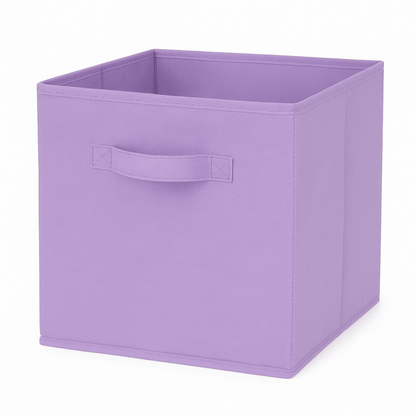 Składany pojemnik do przechowywania z włókniny z uchwytami – 27x27x28 cm, organizer do szafy i szuflad 