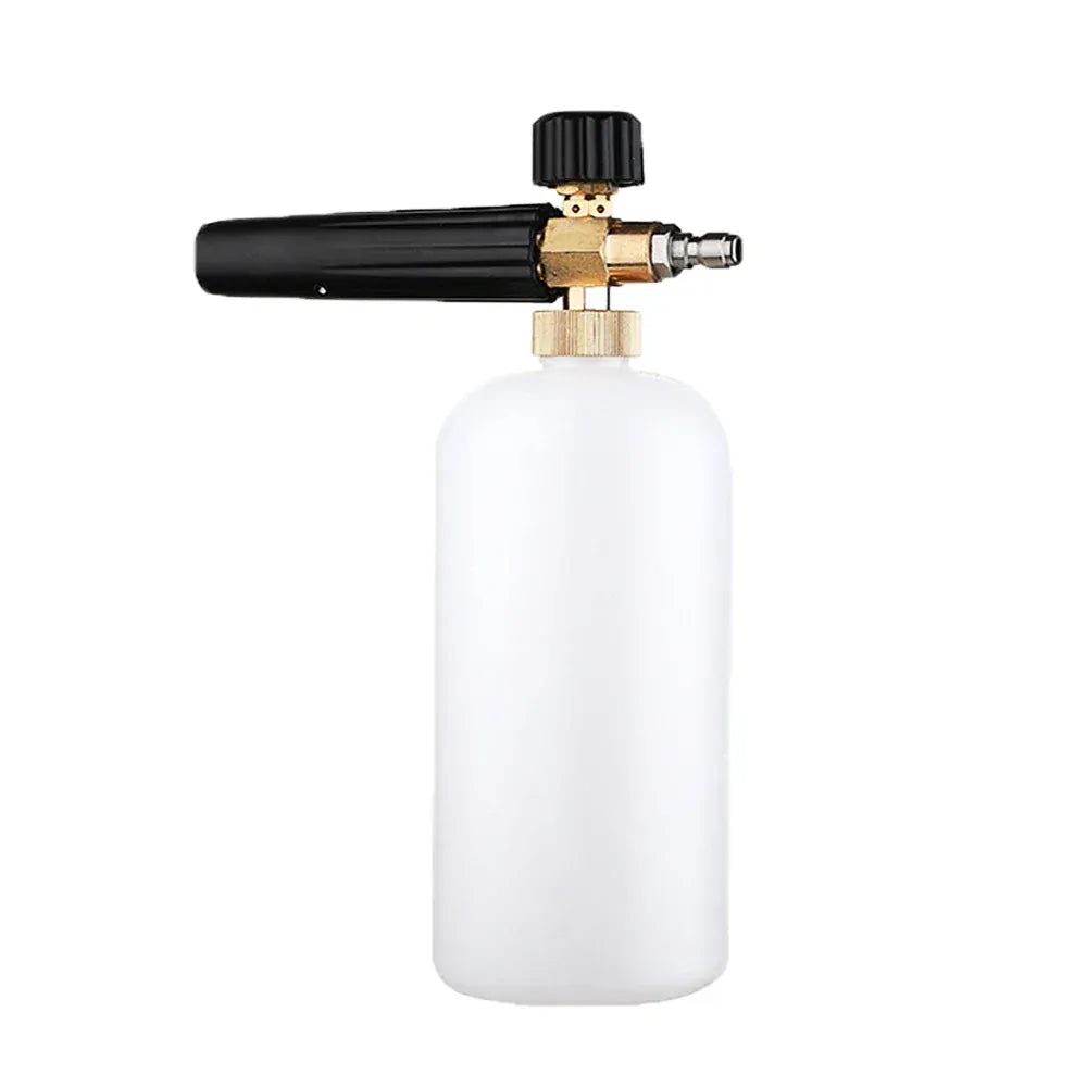 Pistolet do piany wysokociśnieniowej do myjki samochodowej | 1-litrowa armatka do piany śnieżnej z szybkozłączkami do czyszczenia samochodu – myjka ciśnieniowa 150 barów
