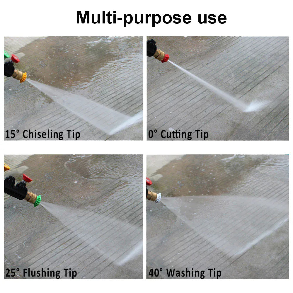 Pistolet do piany wysokociśnieniowej do myjki samochodowej | 1-litrowa armatka do piany śnieżnej z szybkozłączkami do czyszczenia samochodu – myjka ciśnieniowa 150 barów