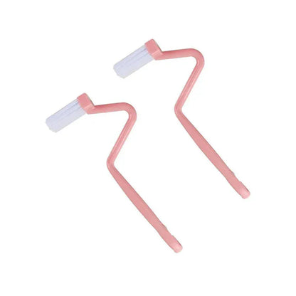 Zestaw zakrzywionych szczotek toaletowych | Długi uchwyt do dokładnego czyszczenia łazienki i toalety 