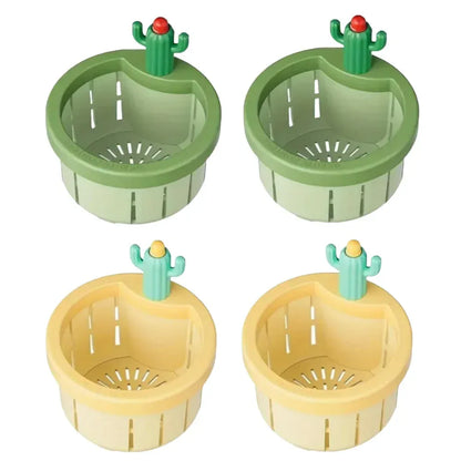 Cactus Sink Drain Strainer – Automatic Dumping Basket & Kitchen Waste Filter | Multi-Functional Sink Filter Net