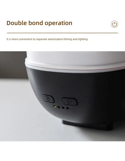 Dyfuzor aromaterapeutyczny Ship 300 ml — nawilżacz z chłodną mgiełką i oświetleniem LED | Dekoracyjny dyfuzor olejków eterycznych Steamboat do domu, sypialni i biura 