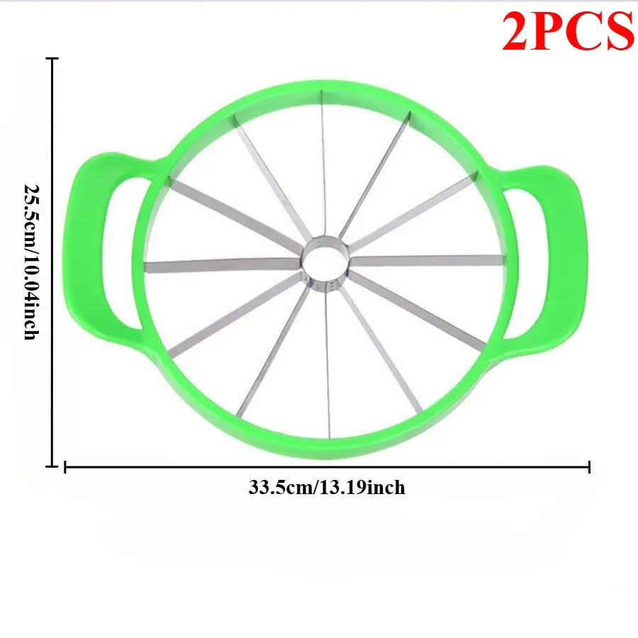 Krajalnica do arbuza ze stali nierdzewnej – duża krajalnica do owoców i przegródka do melona (1/2 części)
