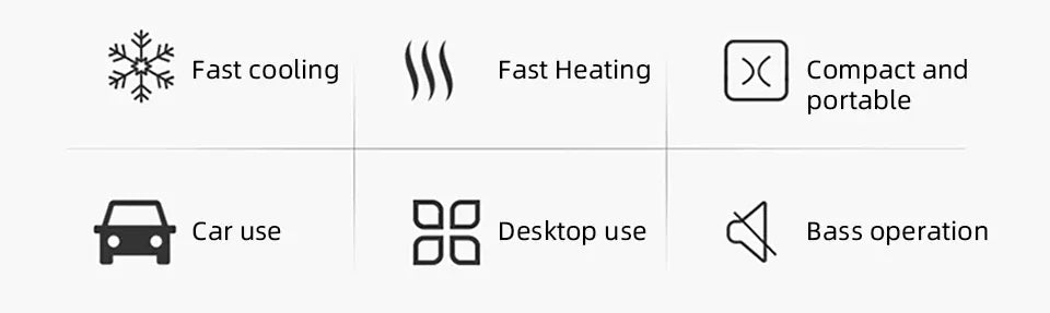 Inteligentny kubek samochodowy z funkcją podgrzewania i chłodzenia 12 V/220 V – inteligentna kontrola temperatury dotykowej, szybko podgrzewający i chłodzący kubek podróżny