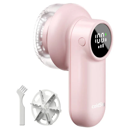 coldSky Akumulatorowa maszyna do usuwania kłaczków z wyświetlaczem LED – inteligentna golarka do tkanin i ubrań 