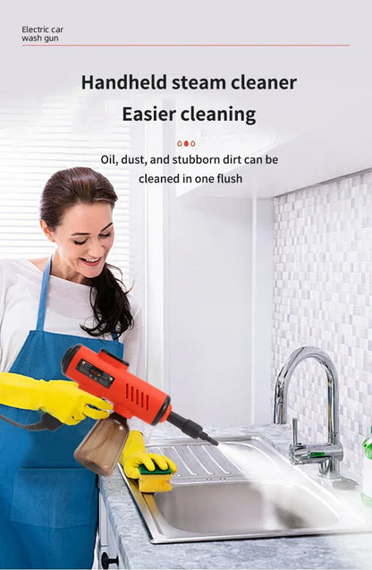 1200W Handheld Steam Cleaner – High Pressure & High Temperature Cleaning Gun for Kitchen, Bathroom & Air Conditioner | For Sale in Poland.