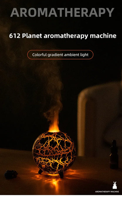 2024 Nowa Planeta Kolorowa Lampa Atmosferyczna Nawilżacz USB – Dyfuzor Olejków Eterycznych 200 ml 