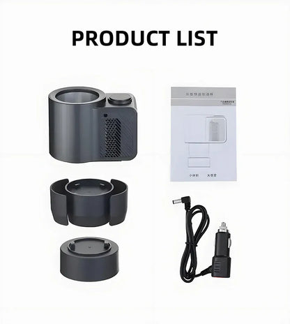 Inteligentny kubek samochodowy z funkcją podgrzewania i chłodzenia 12 V/220 V – inteligentna kontrola temperatury dotykowej, szybko podgrzewający i chłodzący kubek podróżny