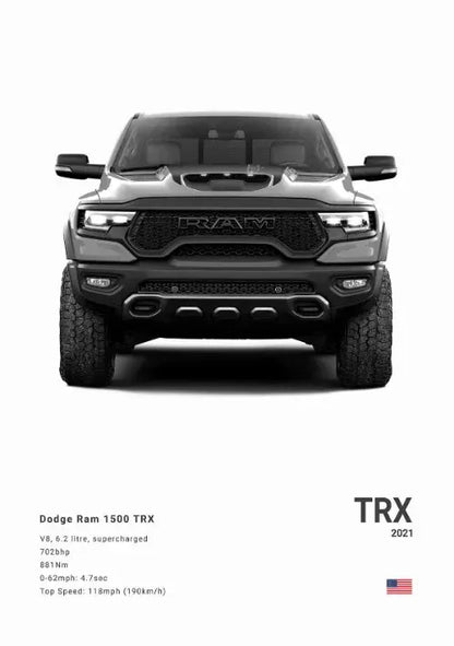 Plakat na płótnie Dodge Challenger SRT Hellcat Redeye – sportowy samochód do domu, biura i garażu | Na sprzedaż w Polsce.