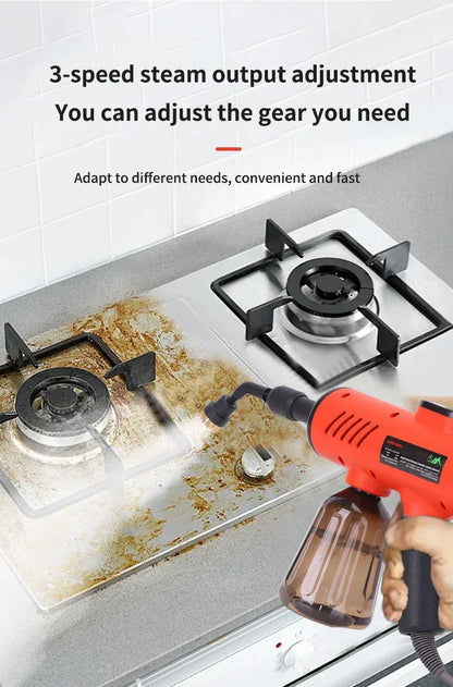 1200W Handheld Steam Cleaner – High Pressure & High Temperature Cleaning Gun for Kitchen, Bathroom & Air Conditioner | For Sale in Poland.