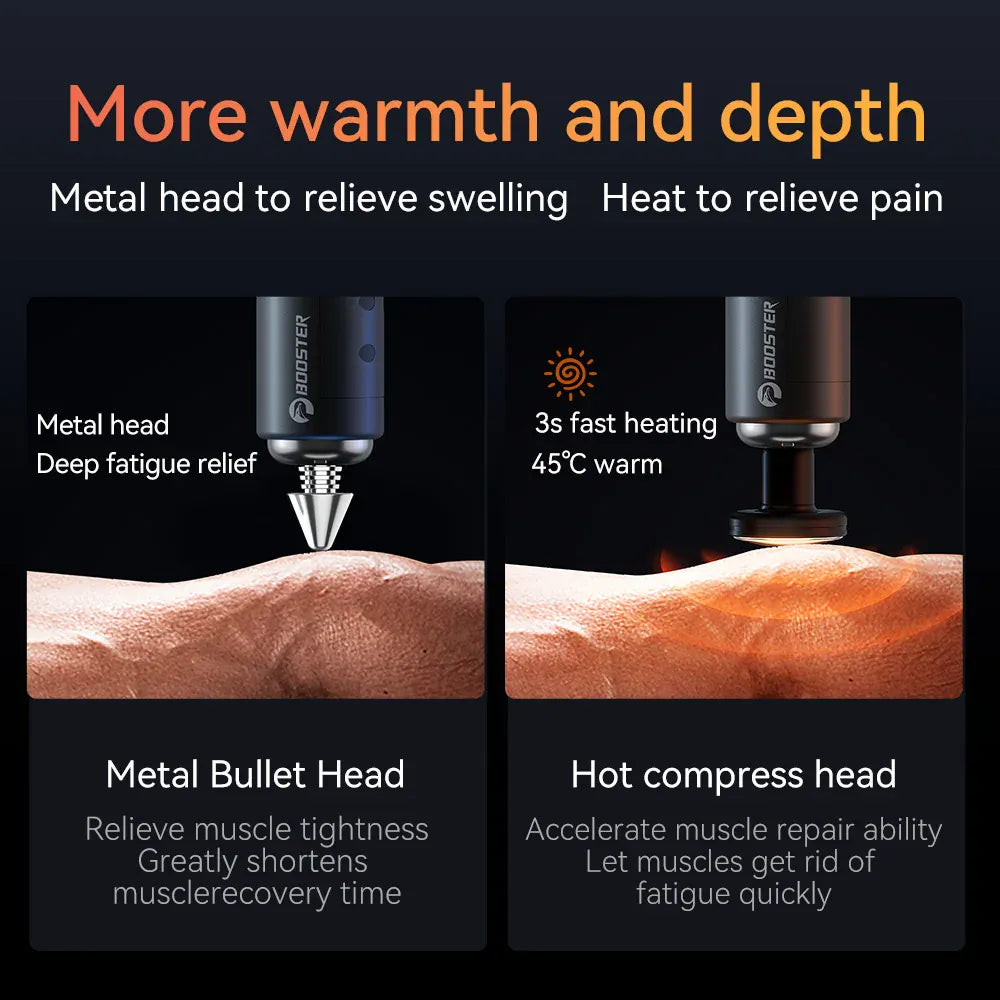 Elektryczny, inteligentny masażer szyi i mięśni Booster Massage Gun 7,4 V do relaksacji ciała i regeneracji sprawności fizycznej