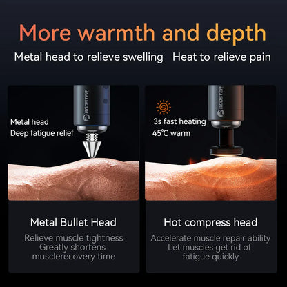 Elektryczny, inteligentny masażer szyi i mięśni Booster Massage Gun 7,4 V do relaksacji ciała i regeneracji sprawności fizycznej