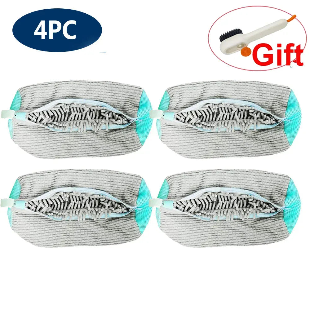 Wyściełana torba do prania butów – organizer do prania w pralce, chroniący trampki i obuwie (wytrzymała siatka poliestrowa)