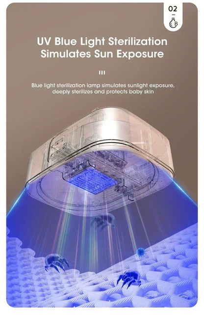 Inteligentna składana elektryczna suszarka do ubrań – kompaktowa, cicha i energooszczędna (wtyczka EU 220 V) 