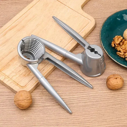 Metalowy dziadek do orzechów | Otwieracz do orzechów włoskich, kasztanów i orzechów pekan ze stopu cynku 