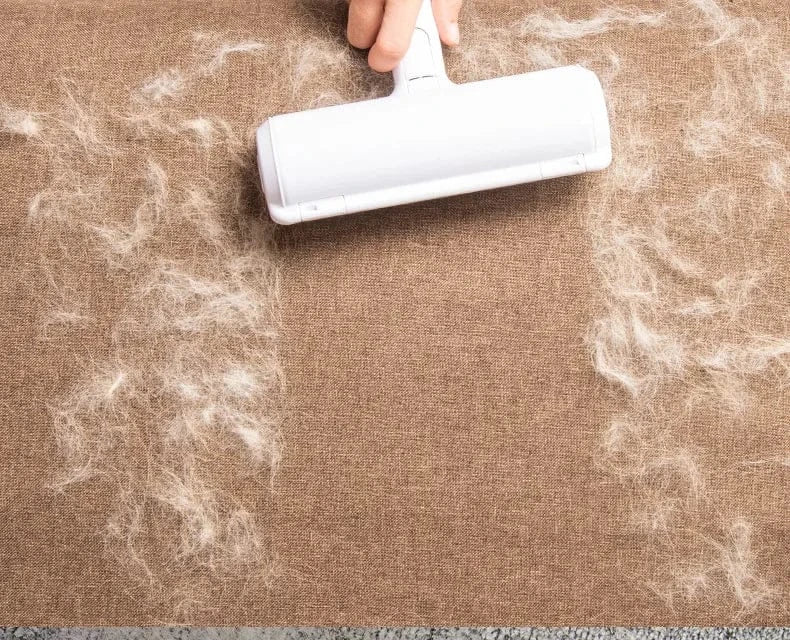 Dwustronna szczotka do usuwania sierści zwierząt domowych z wałkiem | Wielokrotnego użytku szczotka do czyszczenia sierści psów i kotów na sofę, ubrania i meble