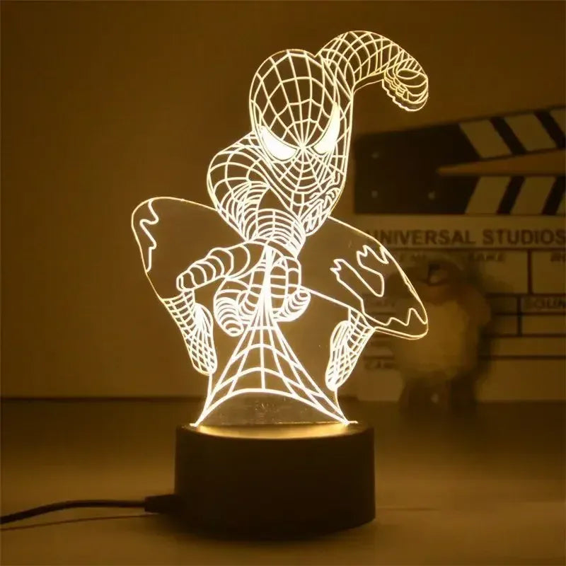 Lampka nocna LED 3D Marvel Iron Man — Lampa Avengers 