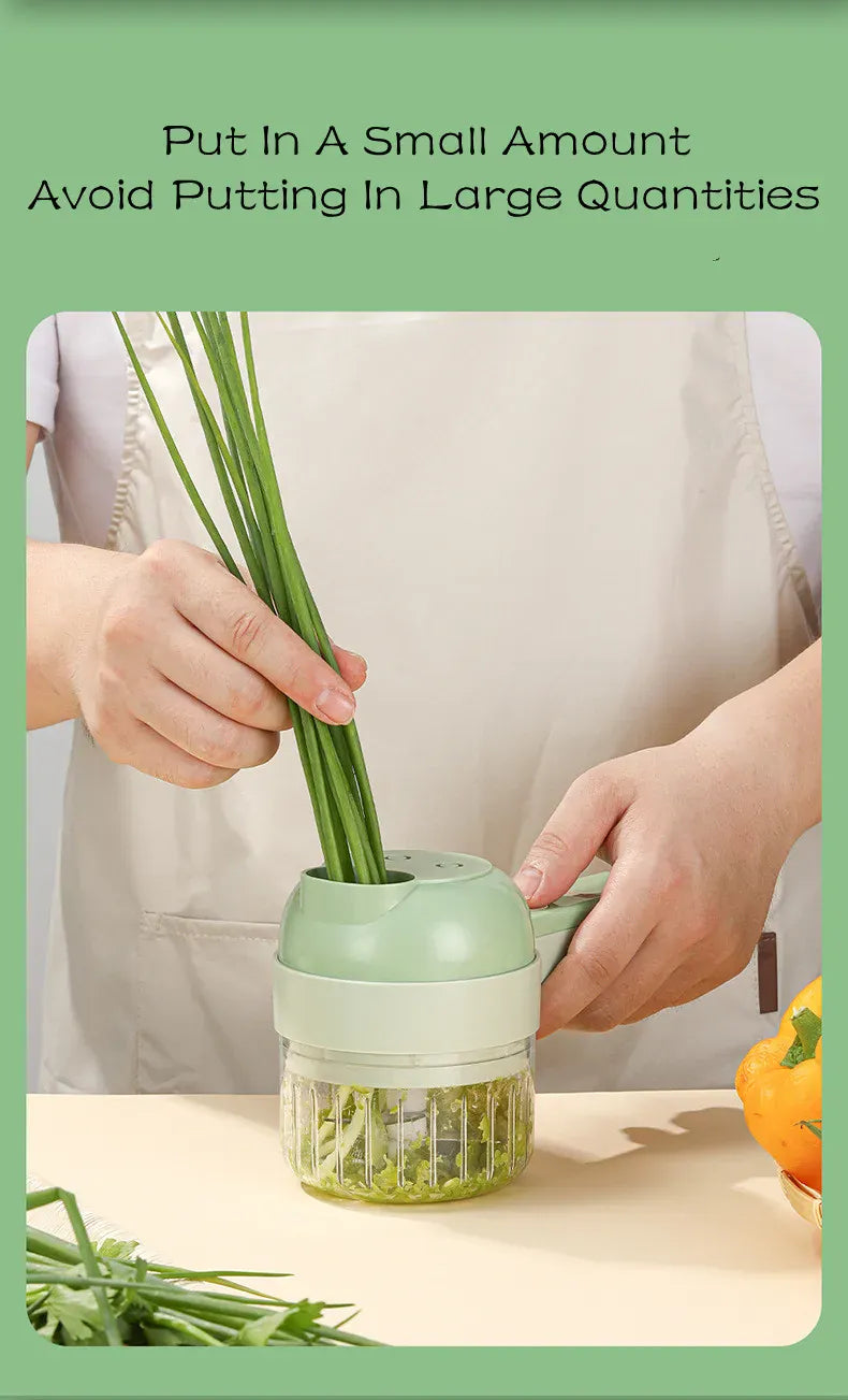 Zestaw elektrycznej krajalnicy do warzyw, ręczny, bezprzewodowy, elektryczny, tłuczek do czosnku, siekacz do żywności, maszynka do mielenia mięsa, obieraczka do żywności, kromka