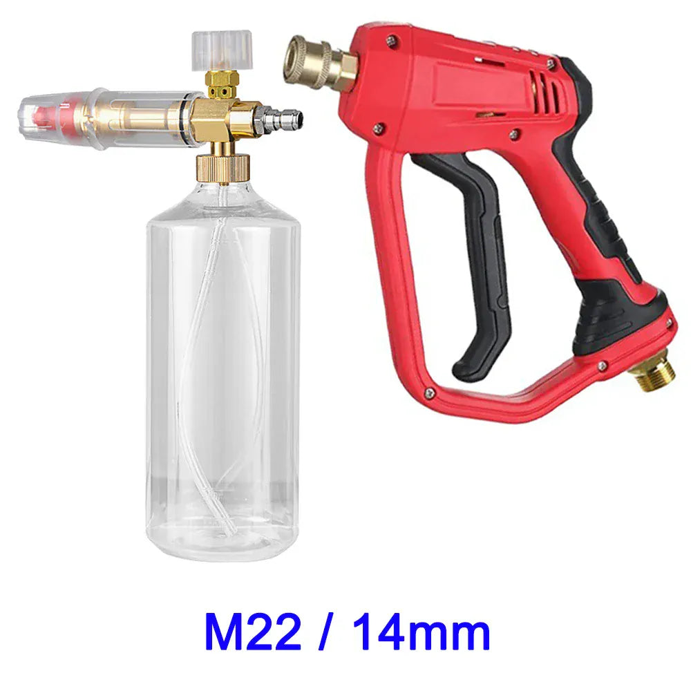 Pistolet na wodę do myjni samochodowej, generator piany – lanca do piany śnieżnej, dysze szybkozłączne 1/4" do Parkside, Karcher, Daewoo, Lavor