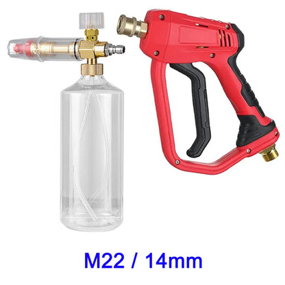 Pistolet na wodę do myjni samochodowej, generator piany – lanca do piany śnieżnej, dysze szybkozłączne 1/4" do Parkside, Karcher, Daewoo, Lavor
