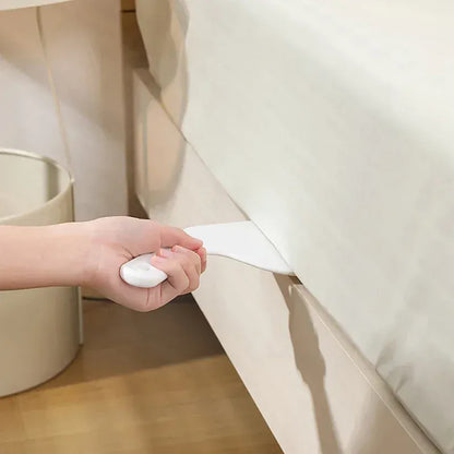 2 szt. dużych narzędzi do zszywania prześcieradeł – łatwy w montażu uchwyt do prześcieradeł i spódnic łóżkowych