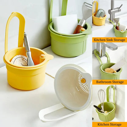 Samoczyszczący kosz sitkowy do zlewu kuchennego – automatyczny pojemnik na odpady z automatycznym opróżnianiem, wiszący filtr do kranu 