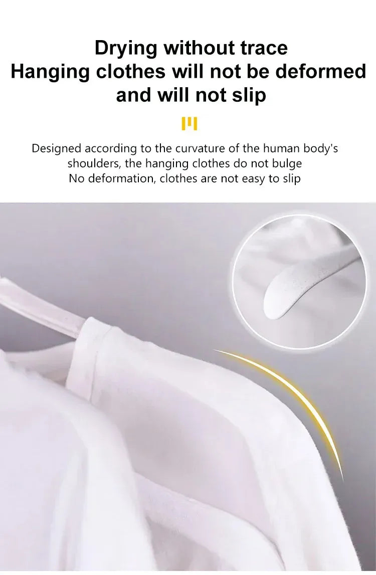 Household Portable Multifunctional Folding Closet Clothes hanger  – Seamless Hanger for Space-Saving Laundry Storage