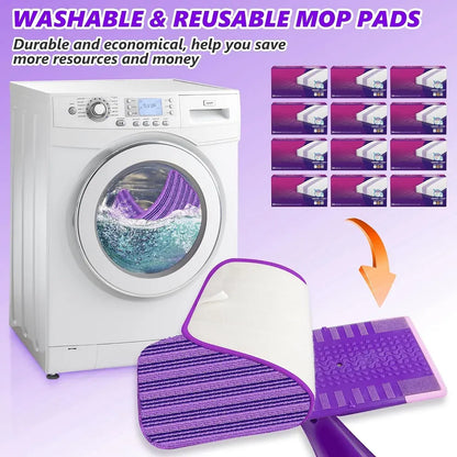 Reusable Mop Pads for Swiffer Wet Jet Wet & Dry | Washable Cleaning Cloth Replacement