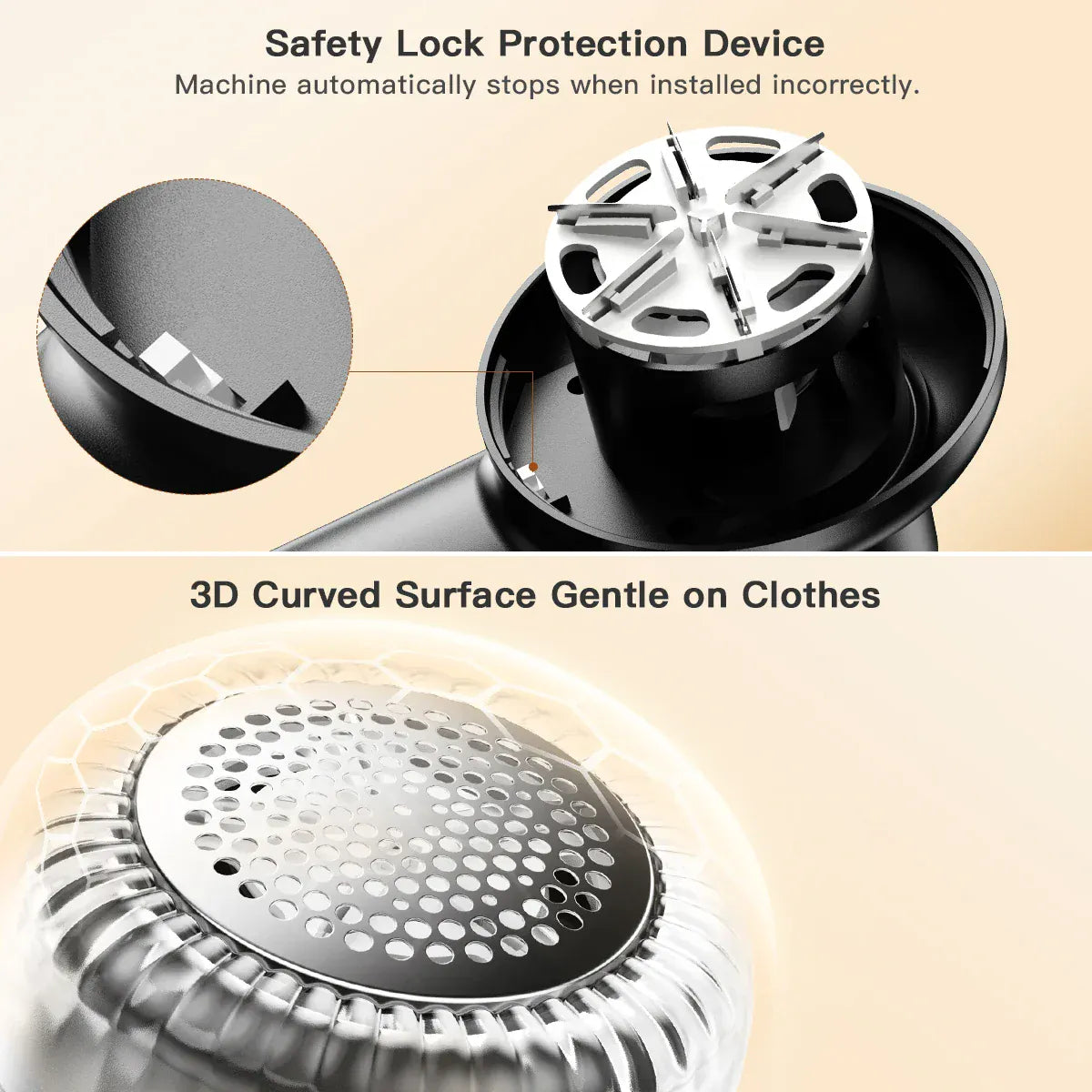 coldSky Akumulatorowa maszyna do usuwania kłaczków z wyświetlaczem LED – inteligentna golarka do tkanin i ubrań 