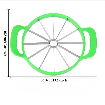 Krajalnica do arbuza ze stali nierdzewnej – duża krajalnica do owoców i przegródka do melona (1/2 części)