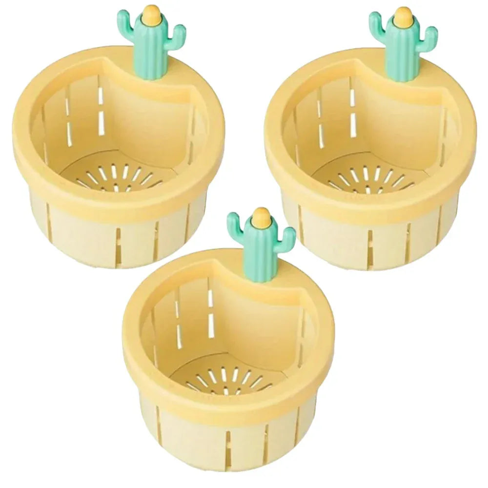 Cactus Sink Drain Strainer – Automatic Dumping Basket & Kitchen Waste Filter | Multi-Functional Sink Filter Net