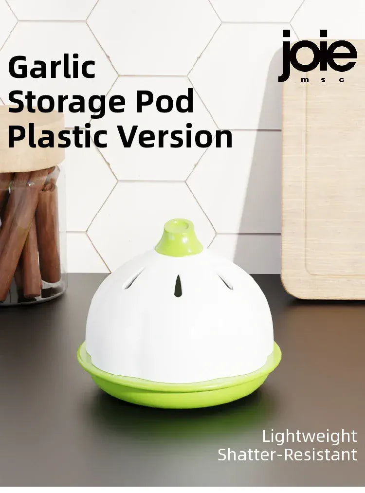 Joie Garlic Storage Box – Moisture-Proof Ceramic Jar for Garlic, Chili & Ginger Storage