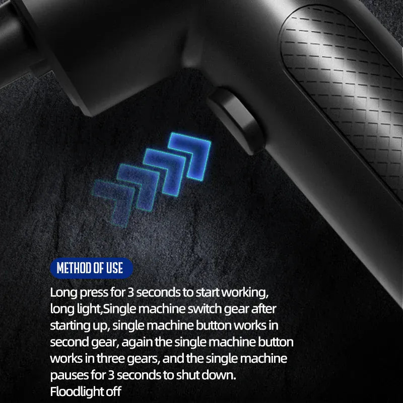 Bezprzewodowa dmuchawa sprężonego powietrza z oświetleniem LED – 51000 obr./min., akumulatorowa dmuchawa czyszcząca