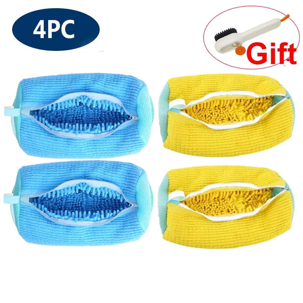 Wyściełana torba do prania butów – organizer do prania w pralce, chroniący trampki i obuwie (wytrzymała siatka poliestrowa)