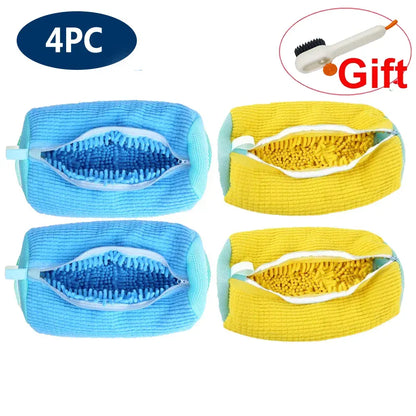 Wyściełana torba do prania butów – organizer do prania w pralce, chroniący trampki i obuwie (wytrzymała siatka poliestrowa)