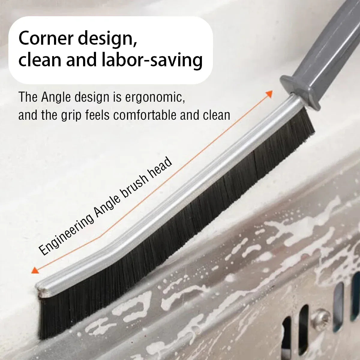 Szczotka do czyszczenia narożników i rowków, narzędzi do czyszczenia okien, kuchni, łazienki, płytek, fug, szczotki z mikrofibry, szczotki do toalety i WC 
