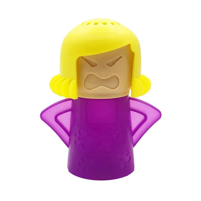 Angry Mama – środek do czyszczenia mikrofalówek i odświeżacz do lodówek | Narzędzie do czyszczenia parą piekarników – łatwy w użyciu gadżet kuchenny do usuwania oleju i brudu