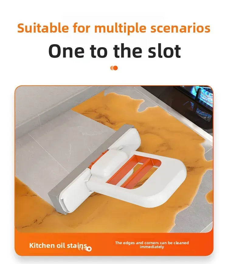 Mini mop gąbkowy z systemem samoczynnego wyciskania – kompaktowy, superchłonny mop do czyszczenia domu, kuchni, łazienki i samochodu