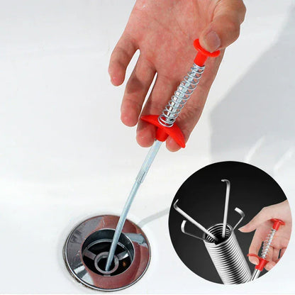 Narzędzie do pogłębiania rur sprężynowych, produkty do czyszczenia rur dla domowej hydrauliki, wąż do czyszczenia kanalizacji, hak do czyszczenia rur z blokadą 