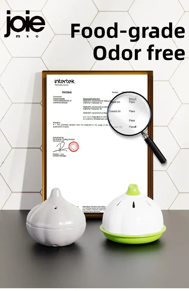 Joie Garlic Storage Box – Moisture-Proof Ceramic Jar for Garlic, Chili & Ginger Storage