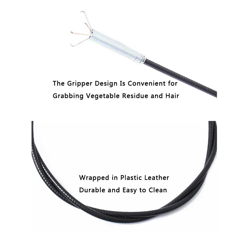 Narzędzie do pogłębiania rur sprężynowych, produkty do czyszczenia rur dla domowej hydrauliki, wąż do czyszczenia kanalizacji, hak do czyszczenia rur z blokadą 