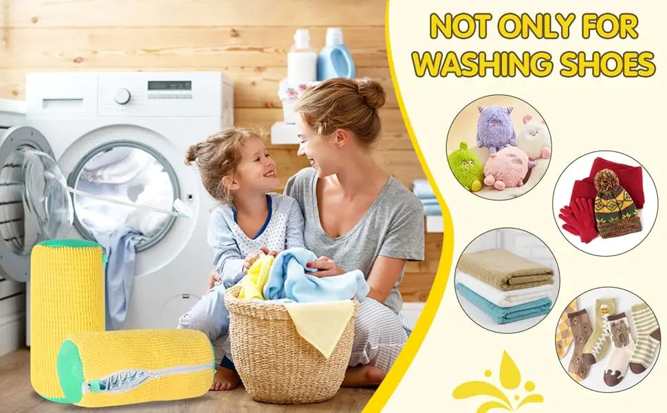 Wyściełana torba do prania butów – organizer do prania w pralce, chroniący trampki i obuwie (wytrzymała siatka poliestrowa)