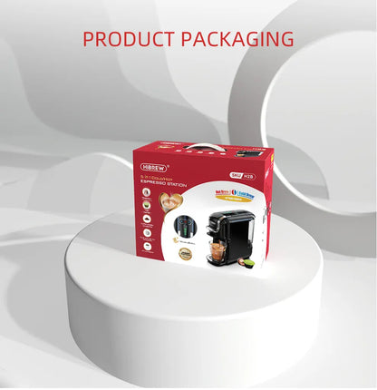 Ekspres do kawy HiBREW 5 w 1 – kompatybilny z kawą Nespresso, Dolce Gusto, K-Cup, kapsułkami ESE i kawą mieloną 