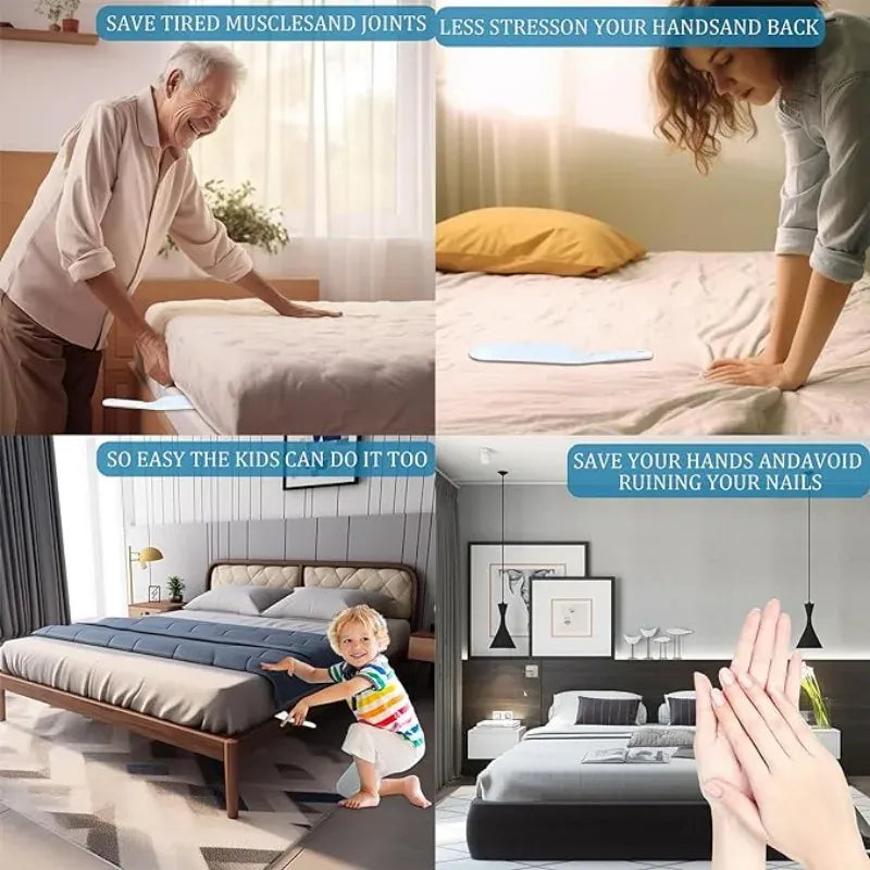 Organizer na prześcieradła – Wielofunkcyjny, antypoślizgowy organizer do prześcieradeł | Łatwy w użyciu organizer do łóżka w domu i hotelu 