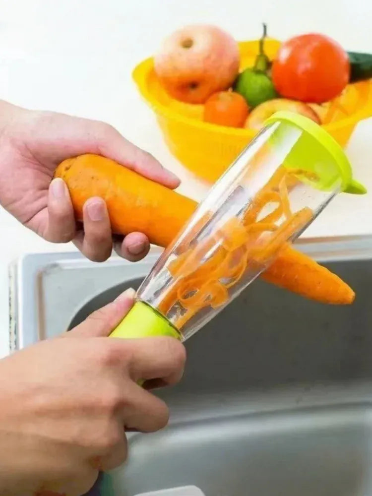 Peeler with Storage Box – Anti-Splash Fruit & Vegetable Peeler for Kitchen Use