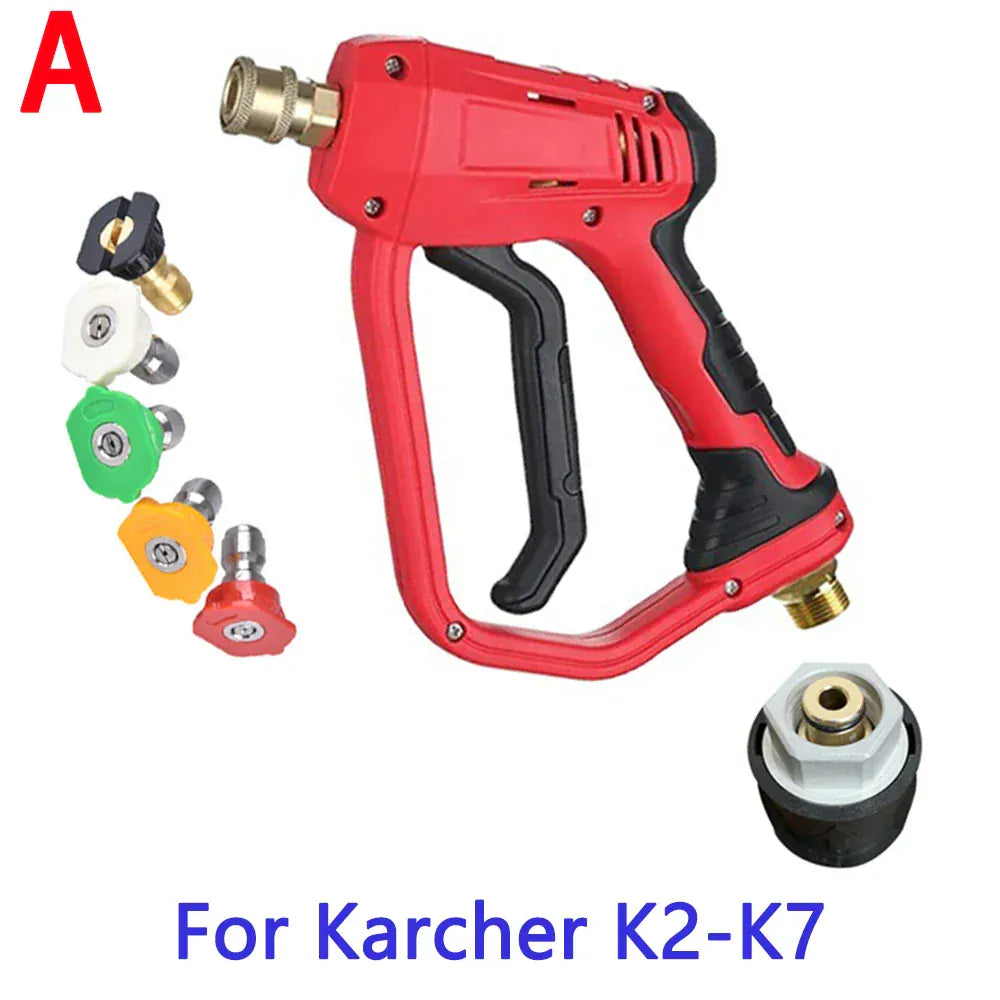 Pistolet na wodę do myjni samochodowej, generator piany – lanca do piany śnieżnej, dysze szybkozłączne 1/4" do Parkside, Karcher, Daewoo, Lavor